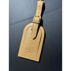 Louis Vuitton Tan Epi Name Tag w/ Poignet Strap Set -- France